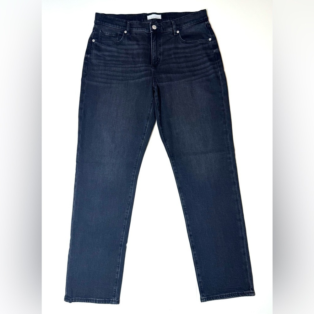 Loft Women’s The Girlfriend Dark Gray Jeans Size- 30/10